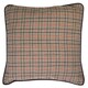 image 1 of Interiors by Premier Beige Check Throw Cushion, Polyester Décor Cushion for Relaxing, Washable Cushion for Sofa, Bed, Chair Multi