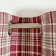 image 3 of OHS Dorest Woven Check Thermal Blackout Lined Eyelet Curtains, 46x54" - Red
