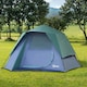 image 2 of Outsunny Family Pop-Up Camping Tent W/ Removable Waterproof Rainfly, Storage Bag