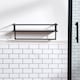 image 3 of OHS Towel Rail Bathroom Shelf Space Saving Storage Unit Wall Mounted