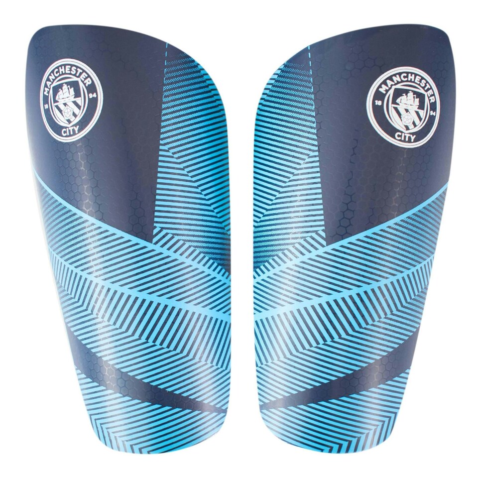image 1 of Team Merchandise Slip In Shin Guards - Youths - Man City - Team Merchandise - MC09795