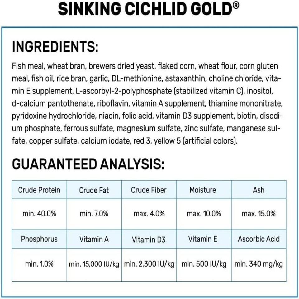 image 1 of Hikari 3.5-Ounce Sinking Cichlid Gold Pellets for Pets, Mini