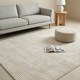 image 3 of Short Pile Rectangular Lined Pattern Rug 120x160cm