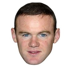 Wayne Rooney Cardboard Face Mask
