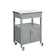 image 1 of SoBuy FKW22-HG,Stainless Steel Top Kitchen Trolley Microwave Stand on Wheels