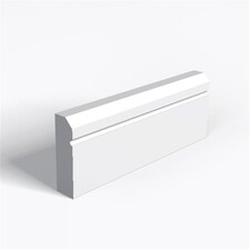 Pack of 20 (Total 20 Units) - MR MDF Primed Chamfered & 1 Drip Groove Architrave - 15mm (T) x 69mm (H) x 2440mm (L)