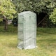 image 7 of Harbour Housewares Plastic 4 Tier Mini Greenhouse - 3ft x 6ft - White