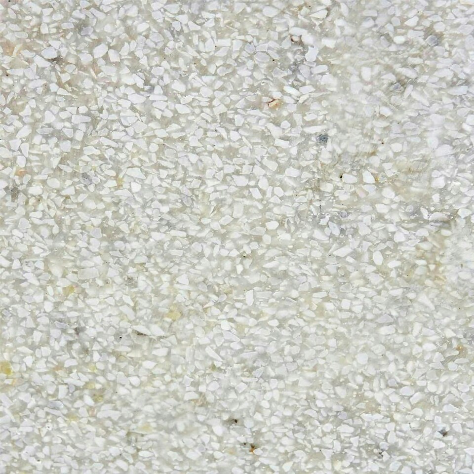 image 1 of Primrose White Stone Effect Jumbo Poly-Terrazzo Cube Planter 52cm