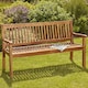image 1 of Acacia Hardwood 3-Seater Garden Bench, Water Resistant Furniture for Outdoor Patio & Decking, L149.5 x W62.5 x H90cm