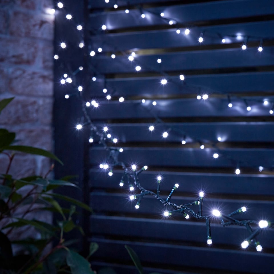 image 1 of ValueLights 200 Light Cool White Christmas String Lights | Clear