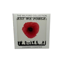 Milford Collection Ceramic Coaster Lest We Forget 10x10cm