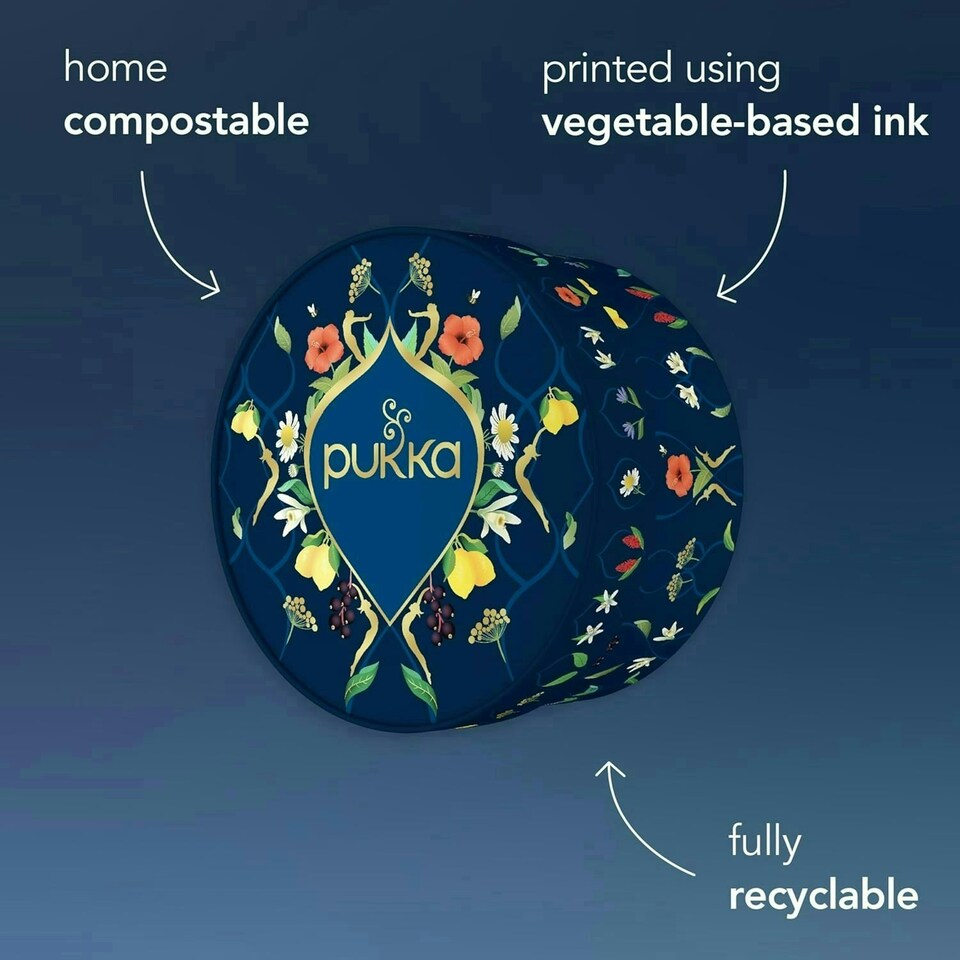 image 1 of Pukka Herbs Luxury Organic Herbal Tea Gift Set, 90 Teabags, 6 Distinct Flavours
