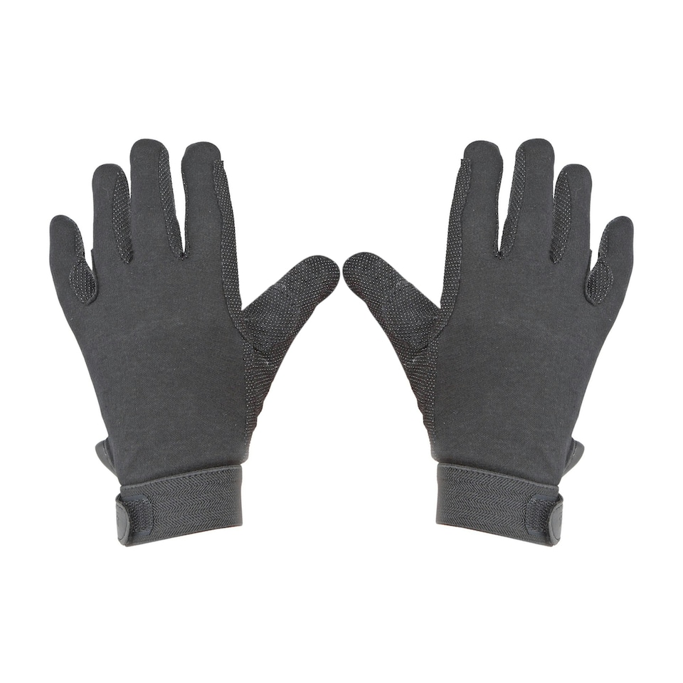 image 1 of Shires Unisex Adult Newbury Gloves - Black - L | Black | L