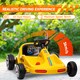 image 3 of AIYAPLAY Electric Go Kart, 6V Battery Powered Kids Go Kart with Music, Light, Horn, Kids, Ride on Car for 3-5 Years, Yellow