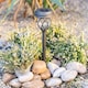 image 2 of ValueLights Set of 6 Diamond Black Outdoor Solar Spike Light