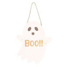Something Different Boo Ghost Plaque - Off White - One Size