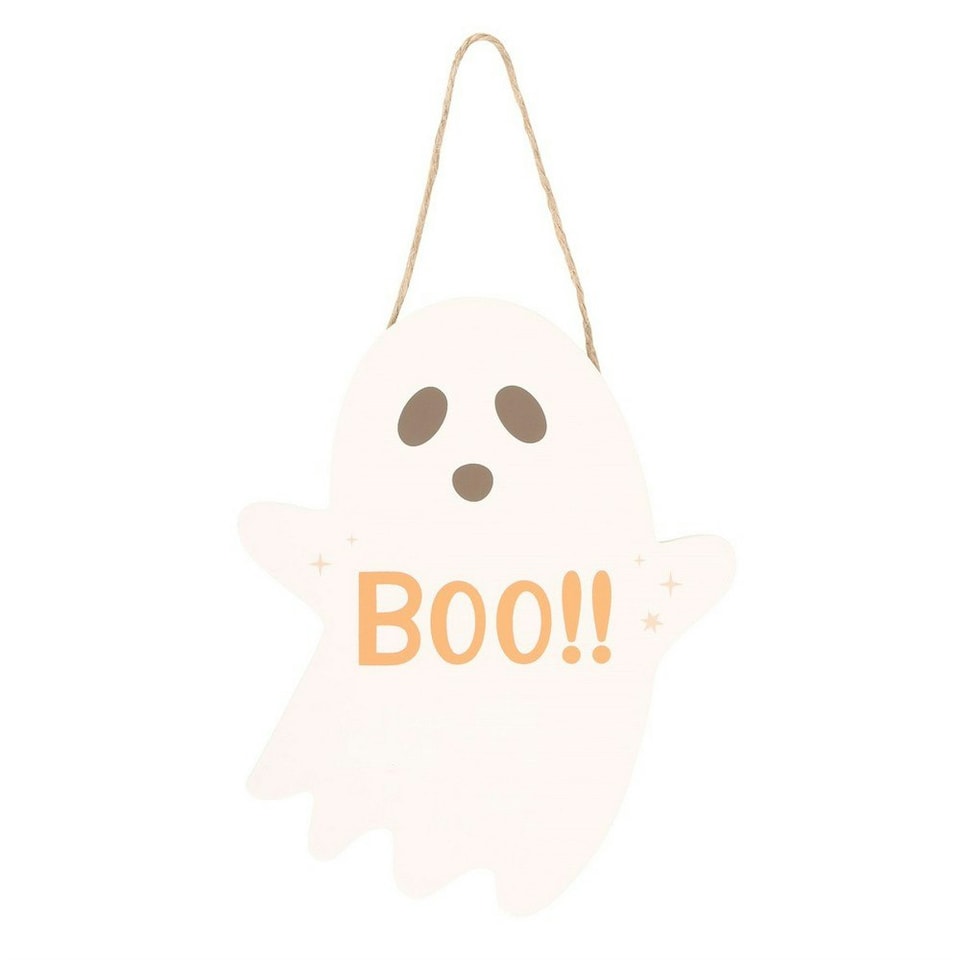 image 1 of Something Different Boo Ghost Plaque - Off White - One Size