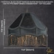image 6 of Traditional Victorian Empire Lamp Shade in Jet Black Velvet with Long Tassels | Black