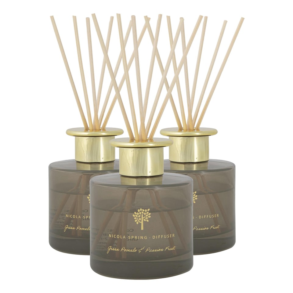 image 1 of Nicola Spring Reed Diffusers - 200ml - Green Pomelo & Passion Fruit - Pack of 3