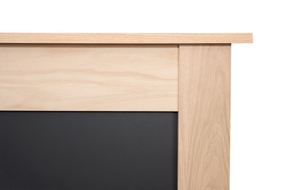 image 1 of Adam Southwold Fireplace in Oak & Black, 43 Inch