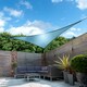 image 2 of 3.6m Triangle Waterproof Azure Sun Shade Sail