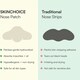 image 2 of Skin Choice Breakout Nose Patches, Hydrocolloid Pore Strips - 5pk