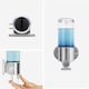 image 2 of Simplehuman 444ml Single Wall Mounted Soap Dispenser Pump for Shampoo, Conditioner, Shower Gel, Bathrooms, Brushed Stainless Steel