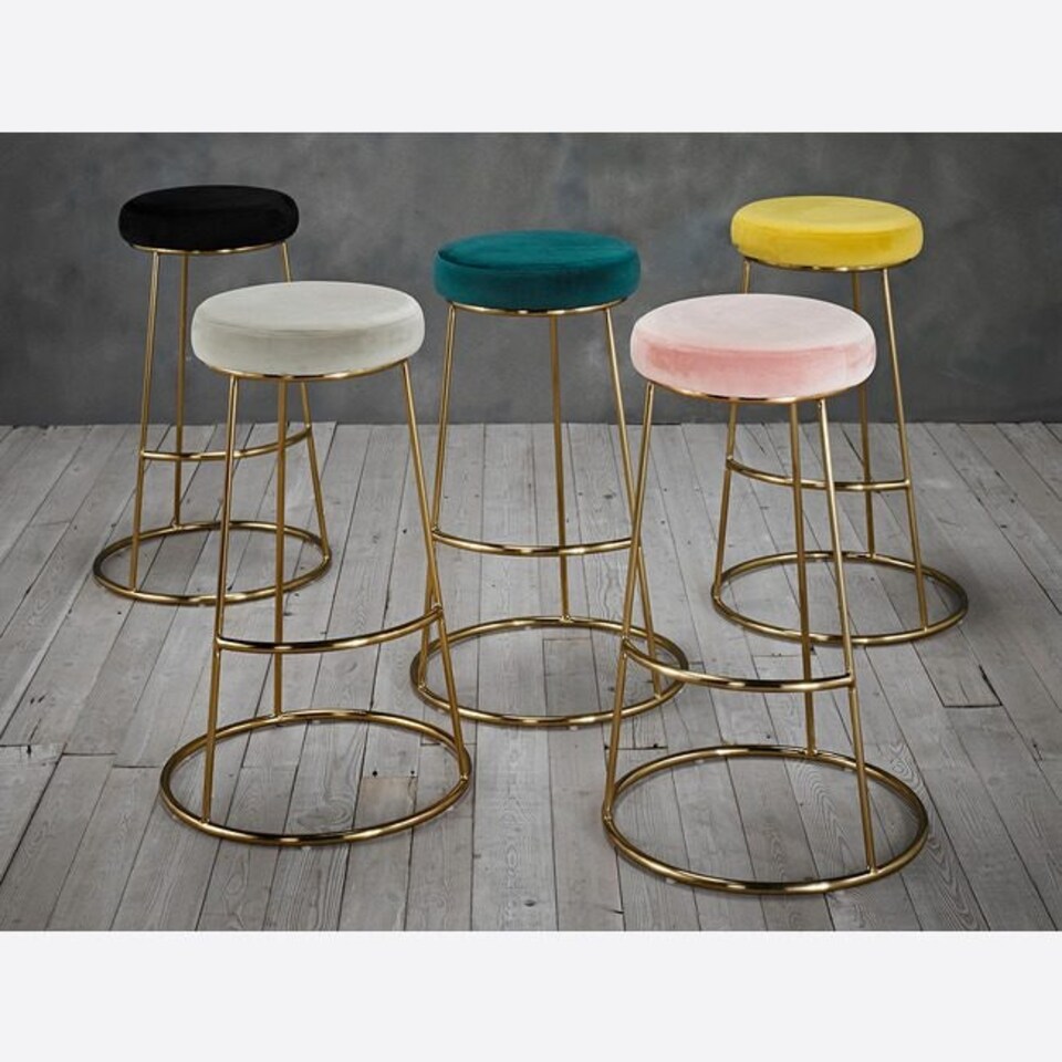 image 1 of Ofter Bar Stool Yellow (PK 2) Yellow