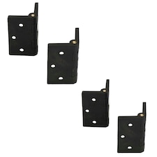Reinforced Nylon Hinge Plastic 64x67mm Italian Industrial Door Locker Hatch 4PK Black