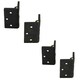 image 1 of Reinforced Nylon Hinge Plastic 64x67mm Italian Industrial Door Locker Hatch 4PK Black