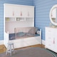 image 2 of Safetots Extra Wide Extra Tall Wooden Bed Guard, Natural, 60cm High x 140cm Wide, Toddler Bedrail for Safety
