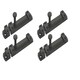 image 1 of Golden Grace Pack of 4 Security Door Slide Bolt Tower in Matt Black Finish, Patio Lock, Garage Backyard Gates - 100mm
