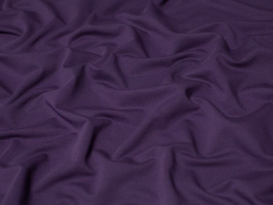 Minerva Core Range Purple Light Loop Back French Terry Stretch Knit Fabric for Dressmaking, 150cm / 59" Wide - per metre