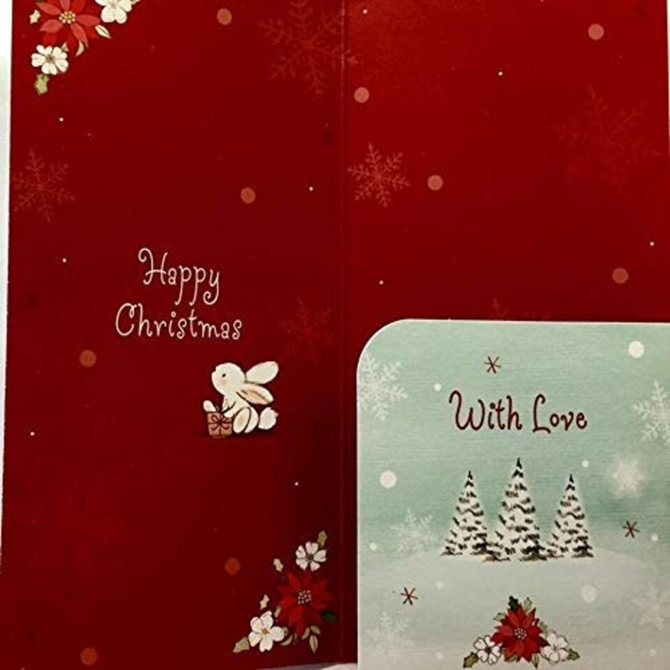 image 1 of NIECE CUTE TRADITIONAL CHRISTMAS MONEY GIFT PRESENT GREETING CARD