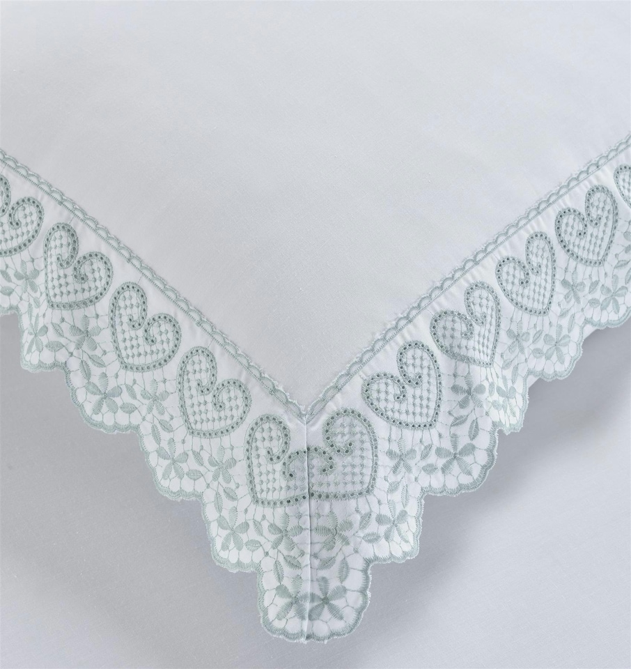 image 1 of Evelyn White Duvet Cover Set | White | Super King