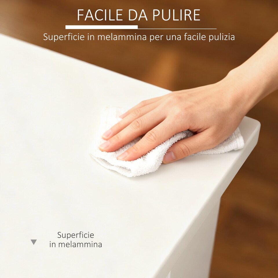 image 1 of HOMCOM Kitchen Dining Table and 2 Benches Set, Table and Chairs Set for Limited Space, White