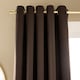 image 3 of OHS Essentials Eyelet Blackout Thermal Curtain Pair - 66x54 inch | Brown