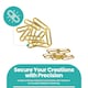 image 2 of 40mm Oval Shaped Brass Eyelet& Washer Metal Grommet Kit for DIY- 50pcs