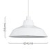 image 3 of ValueLights Retro Style Gloss White Metal Reflector Ceiling Pendant Light Shade