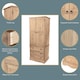 image 2 of Corona 2-Door 3-Drawer Wardrobe - Pine Wardrobe with Hanging Rail and Versatile Storage | Brown | Brown | One Size | 1