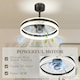 image 10 of HOMCOM Ceiling Fan Light with 3 Colour, Timer, Reversible, Remote, Black