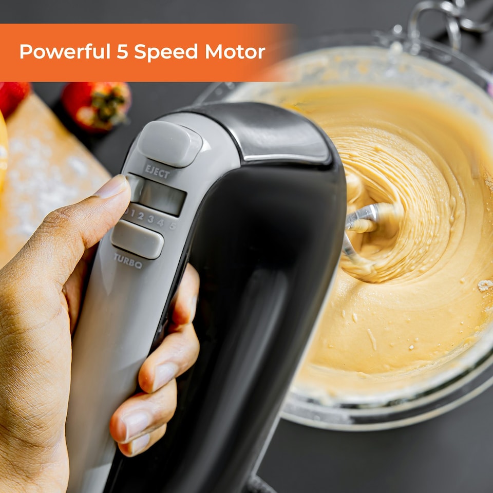image 1 of GEEPAS 400W Hand Mixer | Electric Whisk Black