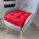 image 7 of Seat Pad Cushion Booster 100% Cotton Cover Extra Thick 10cm 45cm Square | Multi