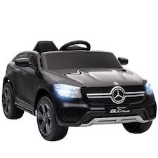 AIYAPLAY Mercedes-Benz GLC Coupe Licensed Kids Ride on Car, 12V Battery Powered Kids Electric Car with Remote Control, Soft Start, LED Light, Music, MP3, 3 Speed, for 3-6 Years | Black