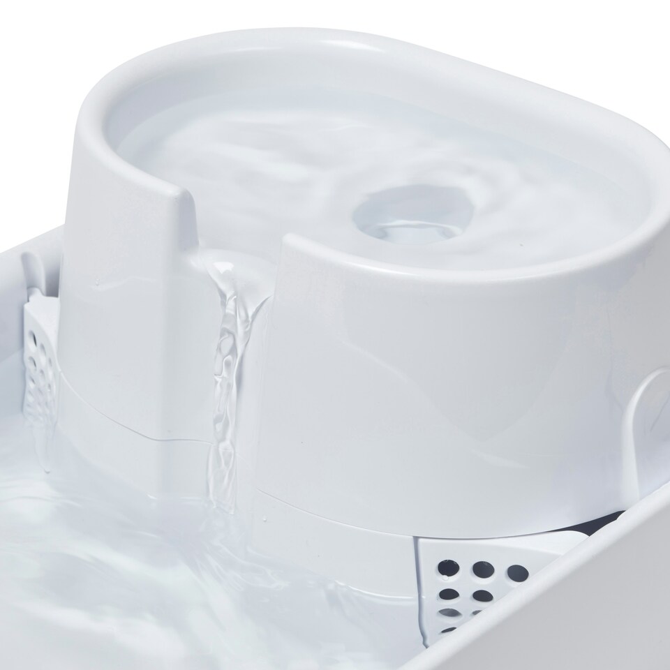 image 1 of Dog Mate Large Two-level Six-litre Pet Fountain – White (385) White