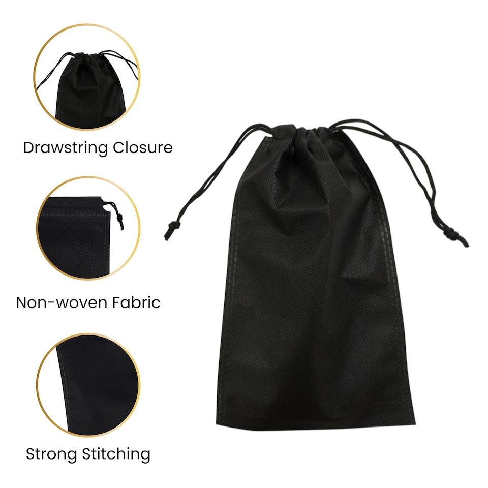 image 1 of Pack of 25 Light Green Coloured 43x34cm Non-Woven Drawstring Bags | Green