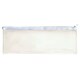 image 1 of Janrax 13x5" White Zip Clear Exam Pencil Case