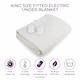 image 2 of King Fitted Electric Blanket 203x152 with 40cm Skirt White