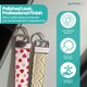 image 8 of 25mm Lanyard Keychain Hardware Fob Key Ring with Ring Clamps - 5pcs