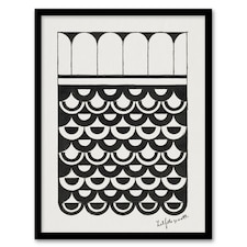 Geometric Ornament of Scales De Mesquita Framed Wall Art Print 12X16"